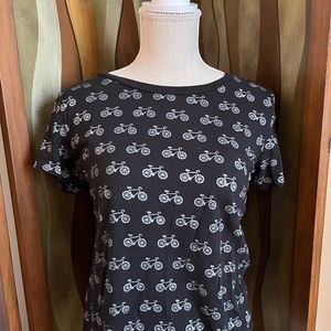 M French Connection Black Bicycle Tee